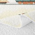 thumbnail image 5 of Castle Fairy Minimalist Cartoon Steam Train Bed Spread Queen,Gentle Cloud Railway Queen Coverlet Set for Bedroom,Off White, 5 of 7