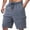 Dark Gray, variant on Men’s Elastic Waist Gym Shorts Heavyweight Casual Sports Shorts with Pockets Tennis Running Activewear