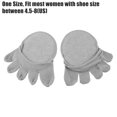 thumbnail image 2 of Unique Bargains Toe Socks Breathable Split Toe Compression Socks Non-Slip Gray 6 Pair Cotton, 2 of 7