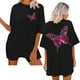 thumbnail image 2 of iTNHFP Womens Tops Trendy Temperament Tie Dye T Shirt Sun And Moon Summer New Short Sleeve Women, 2 of 4
