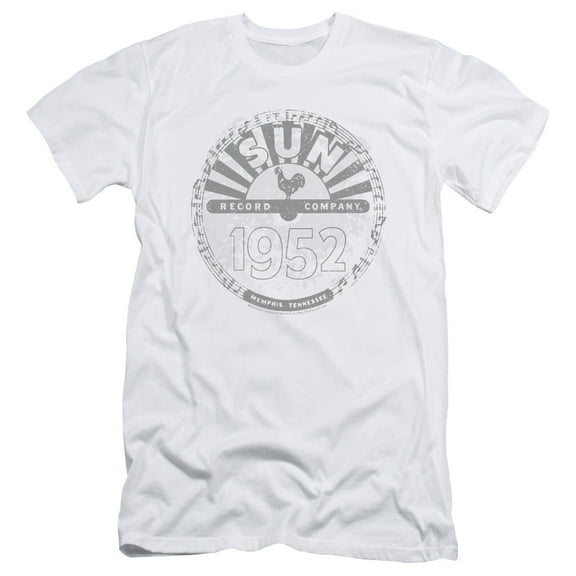 Sun Records Crusty Logo S/S Adult 30/1 T-Shirt White