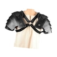 thumbnail image 2 of harper Medieval Shoulder Pauldron Theatrical Prop Party Steampunk Fancy Dress Shrug Black, 2 of 9