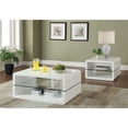 thumbnail image 3 of Table Basse avec 2 Étagères Blanche et Claire, 3 of 3