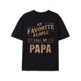 thumbnail image 1 of Men's Fitted Papa T-Shirt - Sweat-Wicking, Freedom of Movement, Comfortable, Breathable, Quick-Drying, Soft, Lightweight, Ideal for Casual Daily Wear, Outdoor Activities, and Sports, 1 of 6