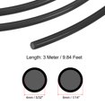 thumbnail image 2 of Uxcell 5/32"ID x 1/4"OD PE Tubing Translucent Flexible Water Hose Tube Black, 10 Ft, 2 of 7