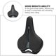 thumbnail image 2 of Cojín de asiento de bicicleta, reemplazo universal para mujeres y hombres Afortunado Sencillez, 2 of 5