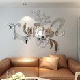 thumbnail image 4 of Gwong Decoración hogareña Mirror 3D Flor Vid Removible Mural Calcomanía Etiqueta de la Pared Decoración de fondo Gwong 21027246, 4 of 7