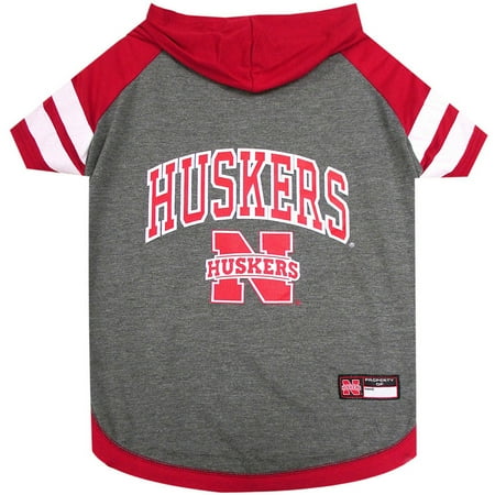 Nebraska Huskers Tire Cover - Pets First College Nebraska Huskers Pet Hoody Tee Shirt, 4 Sizes Available
