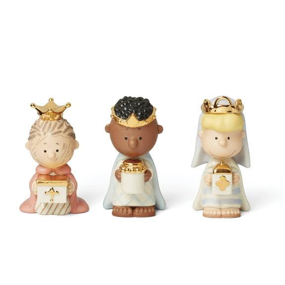 Peanuts Christmas Pageant 3 Kings Figurines