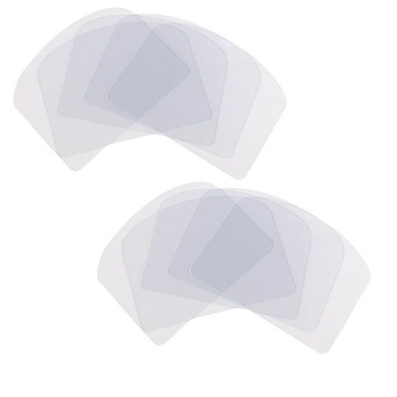 Flexible Transparent Cake Scraper Baking Plain Smooth Jagged Spatulas 10Pc