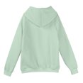 thumbnail image 7 of Domuza Hoodies for Men Pullover Casual Trendy Drawstring Long Sleeve Hooded Sweatshirt Fall Winter Basic Essential Raglan Pullover Top with Kanga Pocket Mint Green S, 7 of 7