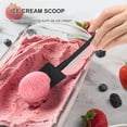 thumbnail image 5 of Vosarea 100pcs Disposable Shovel Spoons Black Plastic Ice Cream Scoops Dessert Tasting Spoons 4.72X1.18X0.12 in, 5 of 10