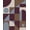 Blue, Pattern 2, variant on ODIKA 8'x10' Washable Area Rug Durable, Non-Slip Brown Blue Geometric Abstract Design Elegant Interplay of Circles and Rectangles for Living Room, Under Sectional, Family