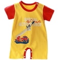 thumbnail image 1 of Akiihool Cache-Couche à Manches Courtes Bébé Cache-Couche Bébé Vêtements Bébé Mignons (Rouge, 9-12 Mois), 1 of 4
