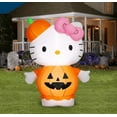 thumbnail image 5 of Hello Kitty & Pompompurin Halloween Inflatables Set by Gemmy – 2 Pack Airblown Yard Decorations with Lights – Hello Kitty Pumpkin Costume & Pompompurin Witch Hat – Indoor/Outdoor, 5 of 8