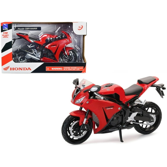 Honda CBR 1000RR Motorcycle Red and Black 1/12 Diecast Model by New Ray