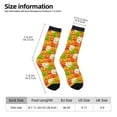 thumbnail image 2 of Logiee Cartoon Pumpkins Print Adult Socks for Men & Women,Calf Socks, Ankle Socks,Boots Socks,Breathable Casual Sock,Unisex Crew Socks, 2 of 6