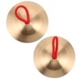 thumbnail image 1 of Raindrops 1 Pair Handheld Finger Cymbals Copper Music Education Tool for Young Learners, 1 of 6
