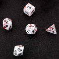 thumbnail image 3 of RPG DND Role Playing Games: Blood Splatter Polyhedral 7-Die Set - 14 Pieces_Special Gift, 3 of 5