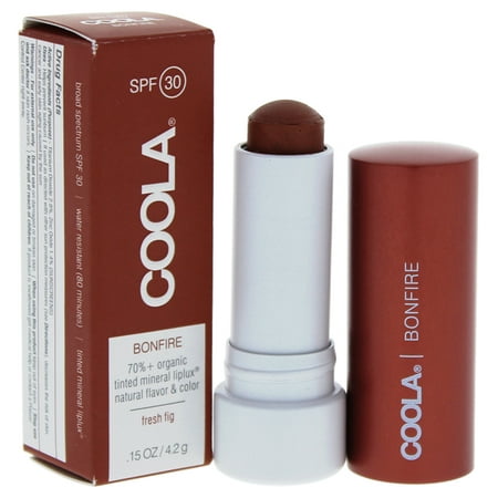 Coola Tinted Mineral Liplux SPF 30 - Bonfire 0.15 oz Lip (Best Tinted Lip Balm With Spf)