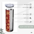 thumbnail image 4 of Christmas Snowflakes Stainless Steel Insulated Tumbler 20 OZ, Coffee Mug Cup with Splash-Proof Lid and Straw for Men Women Lovers Gifts, 4 of 6