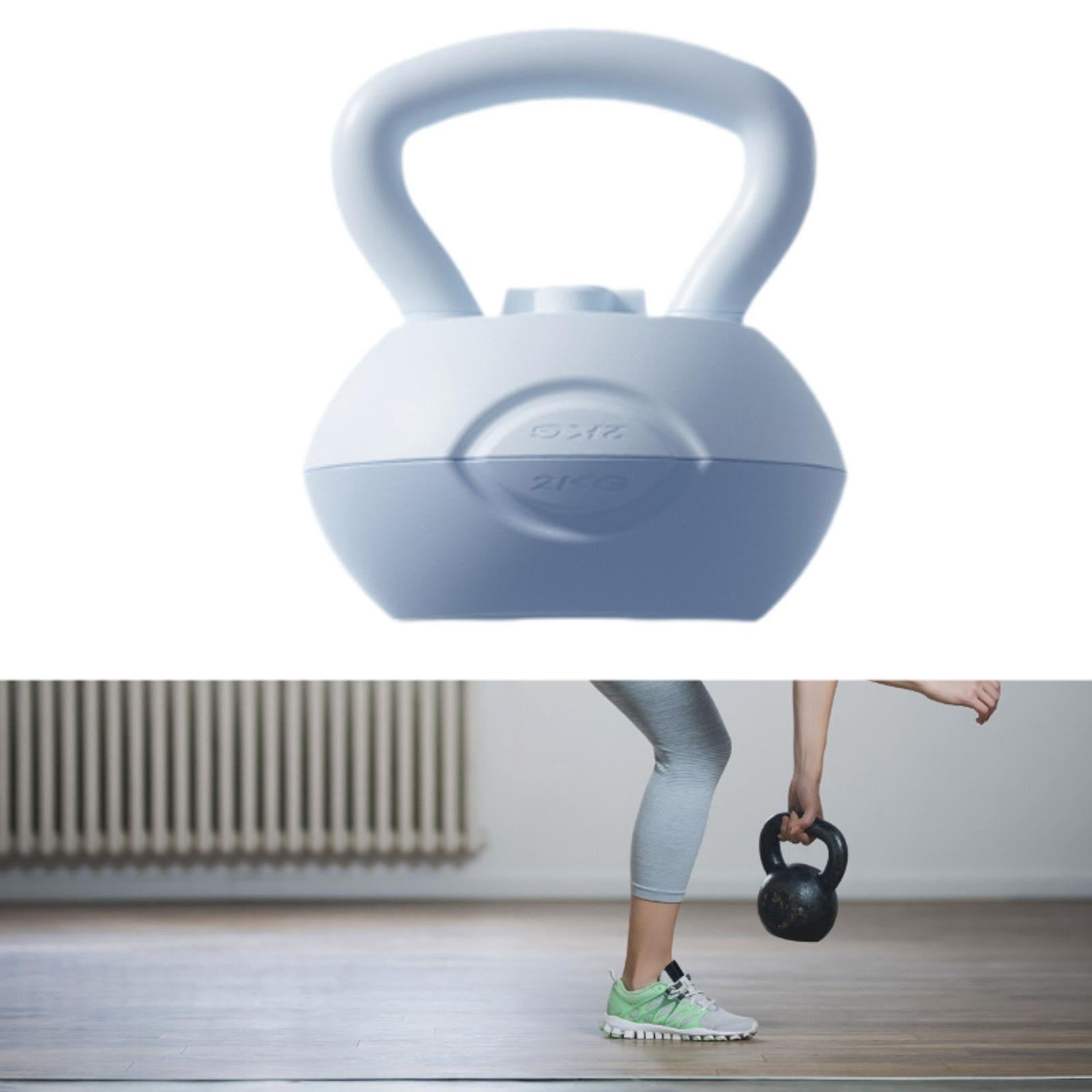 Water Filled Kettlebell Body Exercise Kettlebell Adjustable Weight Home Gym Fitness for Women and Yoga Workouts