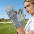 thumbnail image 3 of FastXmas Sunblock-Gloves, UV-Sun-Protection Driving Gloves, Non-Slip Design Outdoor Gloves, Breathable Gloves for Women Men Outdoor Driving Use,Gray, 3 of 5