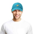 thumbnail image 6 of DALIX Hot Dog Hat Embroidered Mens Womens Baseball Cap in Teal, 6 of 7