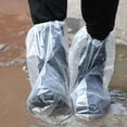 thumbnail image 5 of 10 Pairs Plastic Waterproof Shoe Covers,Clear Disposable Boot Covers,Elastic Band Shoe Protectors,Non-Slip Outdoor Rain Shoe Covers,for Women and Men By Scheam, 5 of 7