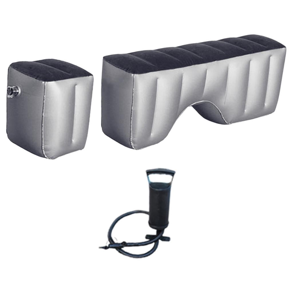 CarpNettore 2 Pieces Car Air Mattress Back Seat Gap Pads with Pump Mattress Air Bed Cushions Concave