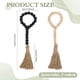 thumbnail image 2 of Guirnalda de cuentas de madera de 4 piezas, 12,6 pulgadas, decorativa, colgante, con borlas., 2 of 5