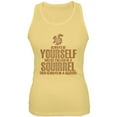 thumbnail image 1 of Always Be Yourself Squirrel Juniors Soft Tank Top Yellow MD, 1 of 1