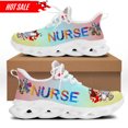 thumbnail image 1 of Zapatos planos de enfermera para primavera y otoño para mujer, zapatillas con cordones y diseño de marca médica con dibujos animados de enfermeras y médicos, 1 of 6