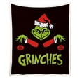 thumbnail image 2 of Manta Kagetolytai Grinch Isit Me Am I The Drama Manta navideña de franela suave, 2 of 7