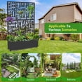 thumbnail image 5 of 71'' H Metal Planter with Trellis and Wheels  Set of 2, Outdoor Raised Garden Bed for Climbing Plants, Trellis Planter Box with Drainage Hole, Black, 5 of 10