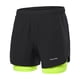 thumbnail image 1 of Doorslay - Pantalones cortos para correr 2 en 1 para hombre, secado rápido, transpirables, entrenamiento activo, 1 of 8