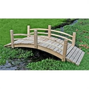6 ft. Cedar Garden Bridge, Natural