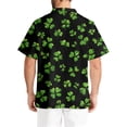 thumbnail image 4 of Fgvctg St. Patrick's Day Mens Scrubs V Neck Cute Shamrock Clover Graphic Scrubs Top Fashion Workwear Short Sleeve T Shirts Loose Scrub Working Shirts Medical Nurse Uniform with Pockets Black 2XL, 4 of 6