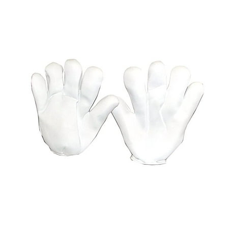 Rasta Imposta Cartoon Hands Adult Oversized Costume Gloves, White, One Size