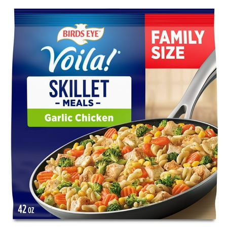 Birds Eye Voila! Garlic Chicken Skillet Meals, Frozen Meal, 42 oz. Family Size Bag