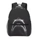 thumbnail image 1 of Fotbe Black And White Shark Mochila Casual con Estampado para Escuela, Viajes y Actividades al Aire Libre - Duradera, Ligera y Cómoda, 1 of 5