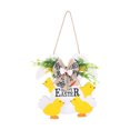 thumbnail image 2 of HOARBOEG Easter Sign Wooden Hanging Wreath Indoor Outdoor Spring Welcome Holiday Decorations For Home, 2 of 6