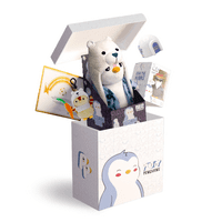 Pudgy Penguins Celebrity Box w/Bundle of Penguin Figures & Plush Deals