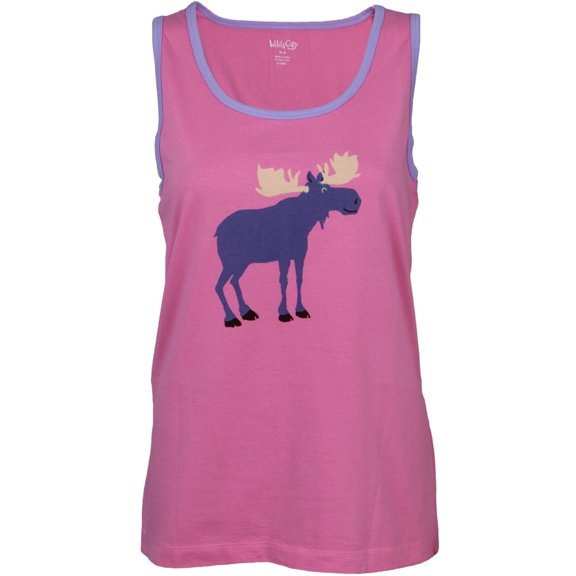 Raspberry Moose Women's Pajama Tank Top - Large