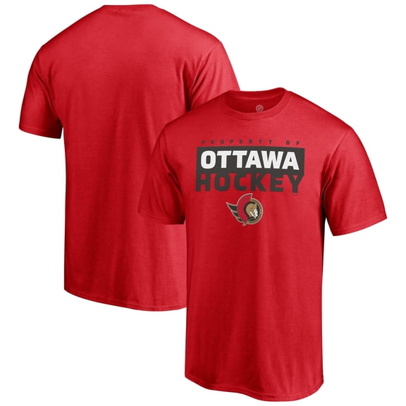 Men's Red Ottawa Senators Gain Ground T-Shirt