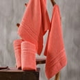 Hawmam Linen Orange Hand Towels Set of 4 Luxury Cotton Hand Towels