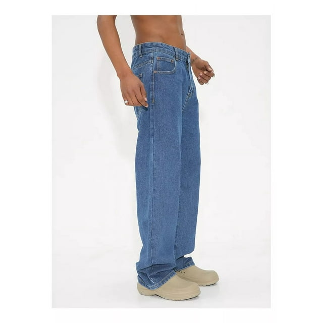 Pantalones Vaqueros Rectos Casuales De Moda Para Hombre