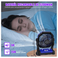 thumbnail image 4 of Ventilador Recargable Camping Acampar Portátil Usb Con Luz Led Lab.G Color Azul, 4 of 5