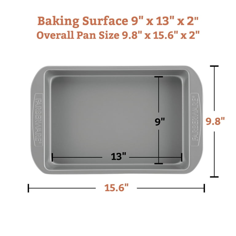 Farberware 13 in x 9 in Nonstick Steel Cake Pan 