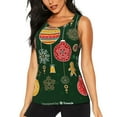 thumbnail image 1 of Fotbe Christmas Blusas Sin Mangas para Mujer – Estilo Casual, Corte Suelto, Slim-Fit, Cuello Redondo Deportivo, Tops de Verano para Gimnasio y Yoga-XX-Large, 1 of 7